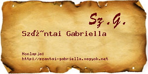 Szántai Gabriella névjegykártya